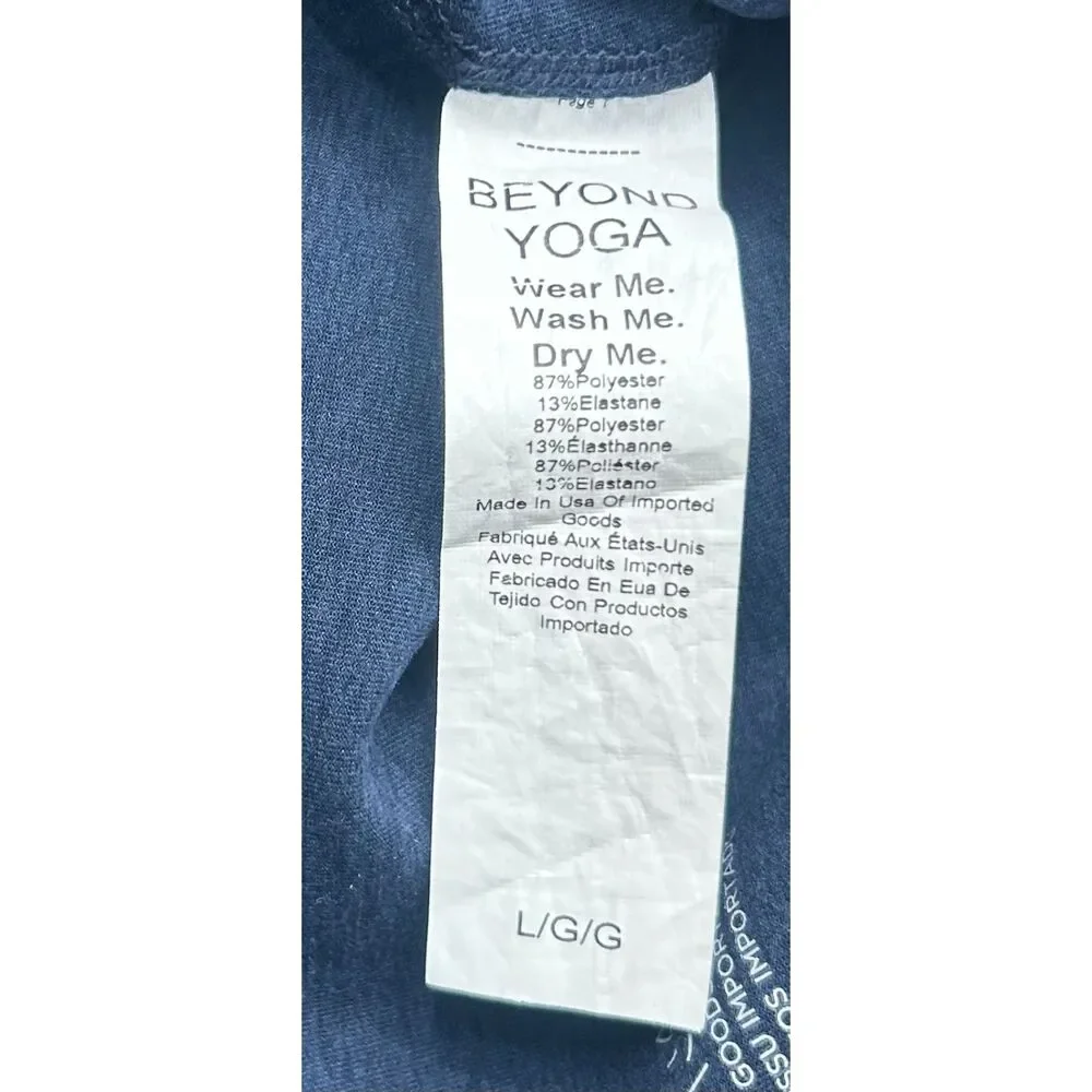 Beyond Yoga SD3452 Spacedye Out of Pocket High Waisted Midi Legging L Blue - Picture 7 of 7